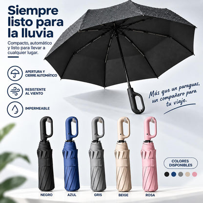 VELARA™ — Paraguas Compacto de Apertura Automática
